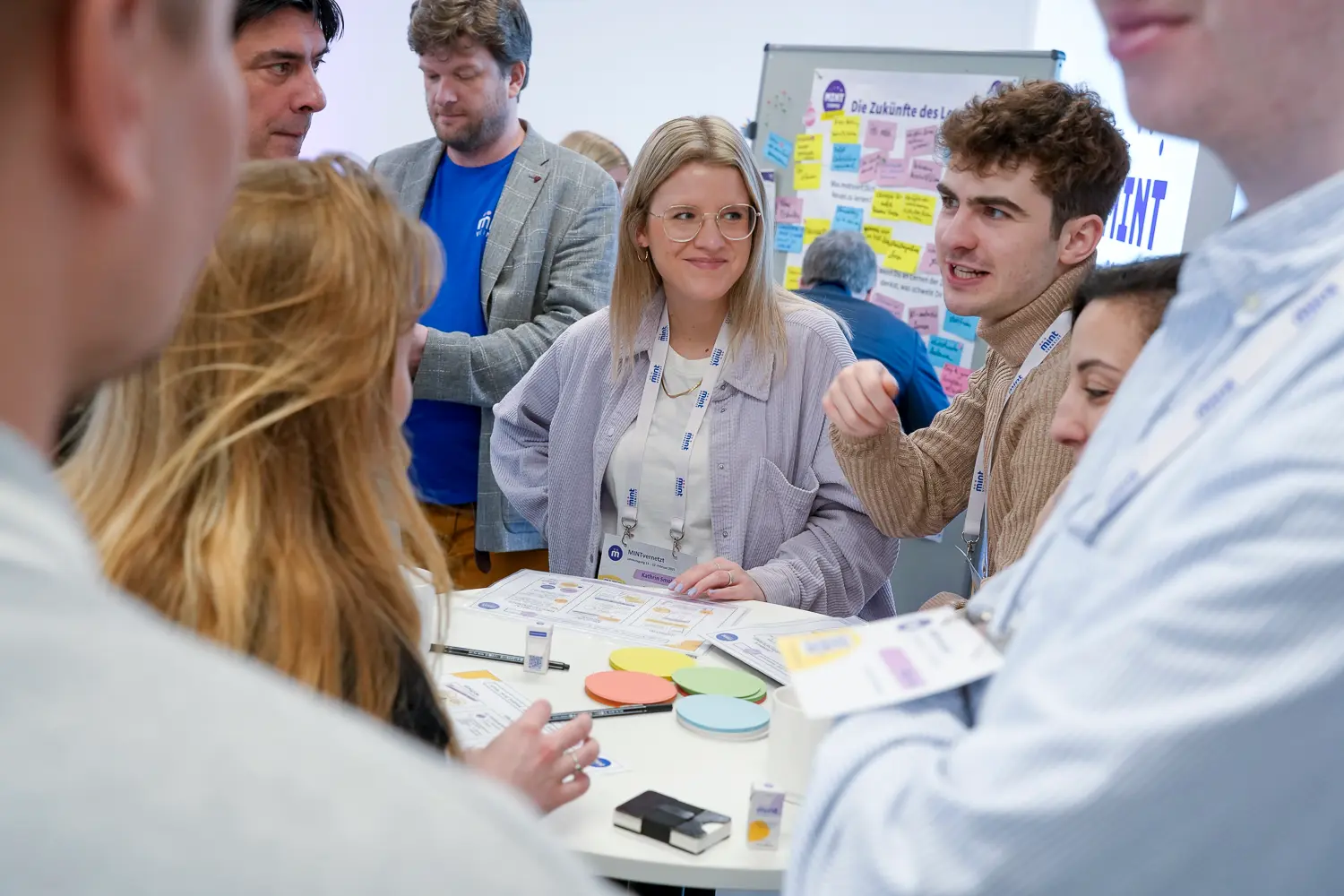Ein Bild des Förderworkshops auf einer MINTvernetzt Tagung.